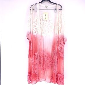 Kings Road Lacey pink cover up